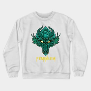 Feminism Dragon Crewneck Sweatshirt